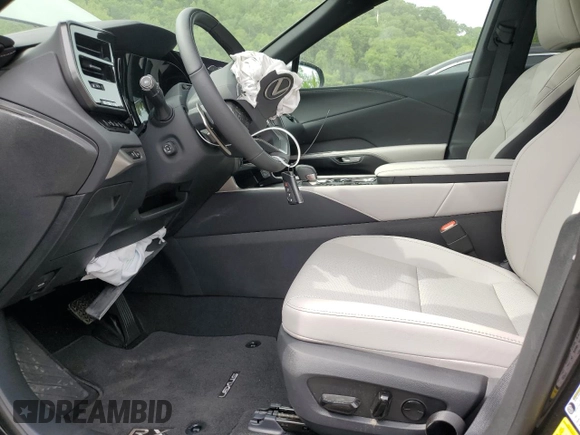 2025 Lexus RX 350 with VIN 2T2BAMCA9SC089458, listed as a Copart auction lot 58992545 with 487 mi miles and Salvage title. Bid and sale history available at DreamBid. Image 7.