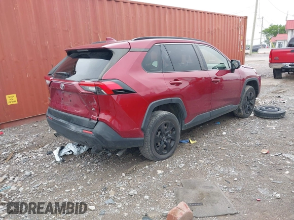 2019 Toyota RAV4 LE with VIN JTMH1RFV2KJ005625, listed as a IAAI auction lot 42187600 with 131,215 mi miles and . Bid and sale history available at DreamBid. Image 4.