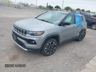 2023 Jeep Compass (RED) Edition with VIN 3C4NJDCN4PT524802, listed as a IAAI auction lot 42424455 with 51,166 mi miles and . Bid and sale history available at DreamBid. Image 2.