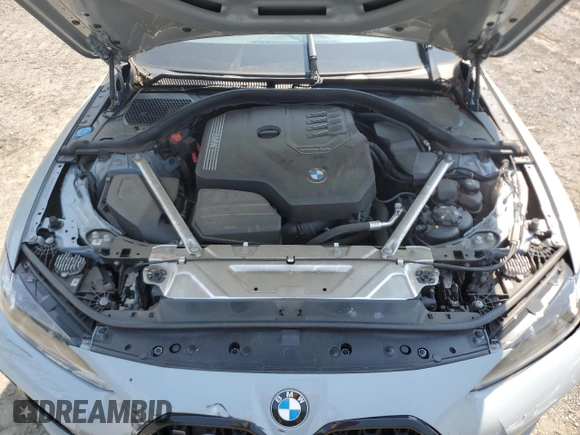 2023 BMW 4 Series 430i xDrive with VIN WBA73AV06PFP29080, listed as a Copart auction lot 60283705 with 47,104 mi miles and Salvage title. Bid and sale history available at DreamBid. Image 11.