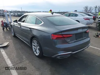2023 Audi A5 Sportback S line Premium Plus with VIN WAUFACF5XPA055830, listed as a IAAI auction lot 41506151 with 10,562 mi miles. Bid and sale history available at carsss.com. Image 3.
