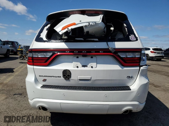 2021 Dodge Durango R/T with VIN 1C4SDJCT9MC609889, listed as a Copart auction lot 45402665 with Not Provided miles and Salvage Title. Bid and sale history available at DreamBid. Image 6.