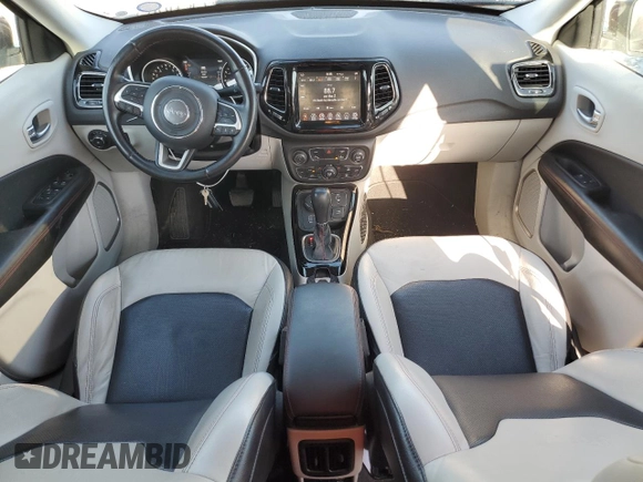 2020 Jeep Compass Limited with VIN 3C4NJDCB7LT251337, listed as a Copart auction lot 53701215 with 56,965 mi miles and Salvage Title. Bid and sale history available at carsss.com. Image 8.