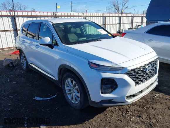 2019 Hyundai Santa Fe SE with VIN 5NMS2CAD2KH020288, listed as a IAAI auction lot 41398304 with 136,693 mi miles and . Bid and sale history available at DreamBid. Image 1.