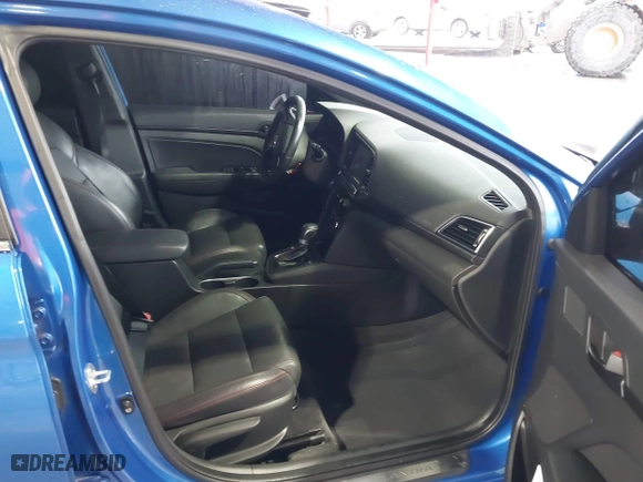 2018 Hyundai Elantra Sport with VIN KMHD04LB2JU524231, listed as a IAAI auction lot 41615649 with 58,889 mi miles. Bid and sale history available at carsss.com. Image 5.