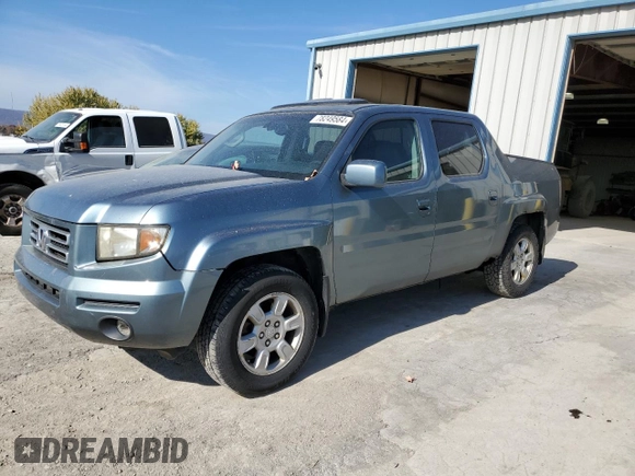 2006 Honda Ridgeline RTL with VIN 2HJYK165X6H517408, listed as a Copart auction lot 78249584 with 216,956 mi miles and Clean Title. Bid and sale history available at carsss.com. Image 1.