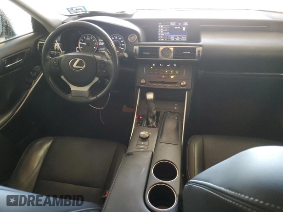 2015 Lexus IS 250 with VIN JTHCF1D29F5019038, listed as a Copart auction lot 53210275 with 55,348 mi miles and Salvage Title. Bid and sale history available at DreamBid. Image 8.