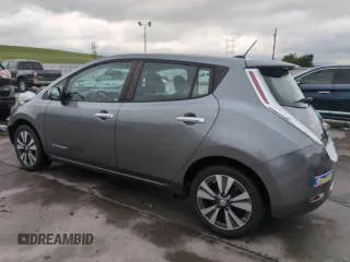 2015 Nissan LEAF S with VIN 1N4AZ0CP3FC327105, listed as a Copart auction lot 61426595 with 71,693 mi miles and Salvage title. Bid and sale history available at DreamBid. Image 2.