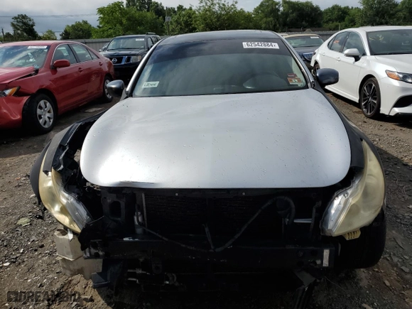 2011 Infiniti G25 Sedan x with VIN JN1DV6AR8BM451789, listed as a Copart auction lot 62542884 with 0 mi miles and Salvage Title. Bid and sale history available at carsss.com. Image 5.