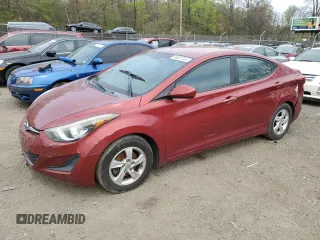 2014 Hyundai Elantra SE with VIN 5NPDH4AE7EH534358, listed as a Copart auction lot 53651345 with 152,845 mi miles and Salvage Title. Bid and sale history available at DreamBid. Image 1.