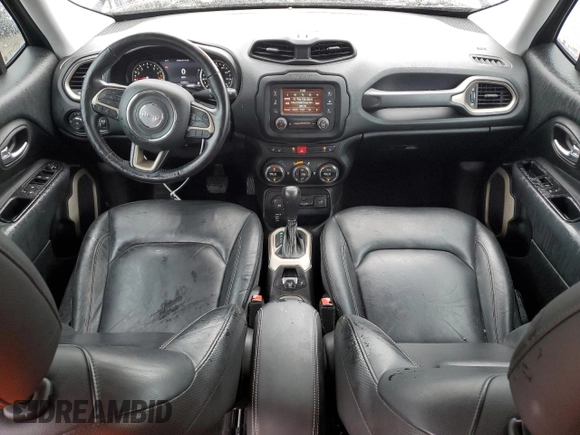 2017 Jeep Renegade Limited with VIN ZACCJBDB4HPG64017, listed as a Copart auction lot 57458665 with 47,298 mi miles and Salvage title. Bid and sale history available at DreamBid. Image 8.