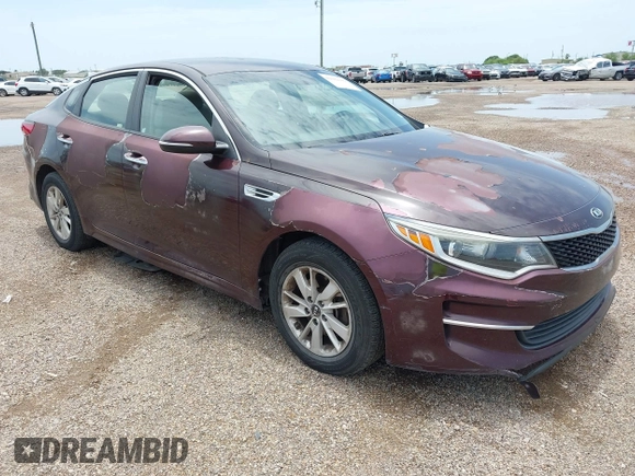 2016 Kia Optima LX with VIN 5XXGT4L32GG018768, listed as a IAAI auction lot 42682209 with 131,951 mi miles and . Bid and sale history available at DreamBid. Image 1.