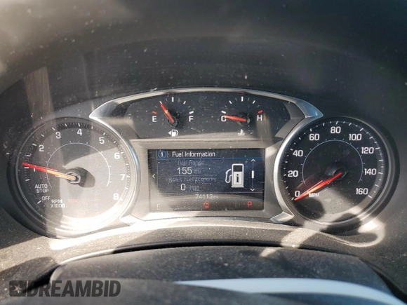 2021 GMC Terrain SLE with VIN 3GKALTEV0ML384070, listed as a Copart auction lot 48130625 with 74,113 mi miles and Clean title. Bid and sale history available at DreamBid. Image 9.