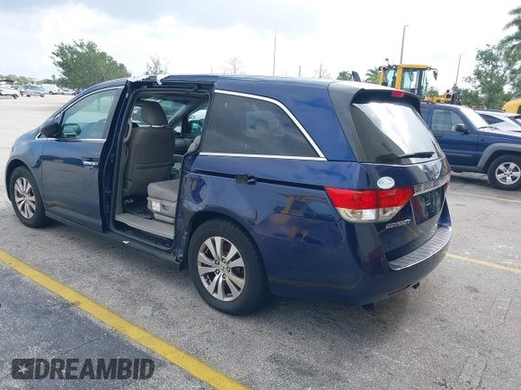 2016 Honda Odyssey EX-L with VIN 5FNRL5H60GB064815, listed as a IAAI auction lot 38644382 with 84,499 mi miles. Bid and sale history available at carsss.com. Image 3.