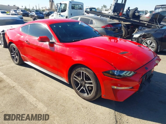 2019 Ford Mustang EcoBoost with VIN 1FA6P8TH3K5172668, listed as a IAAI auction lot 41059758 with 115,224 mi miles and . Bid and sale history available at carsss.com. Image 1.