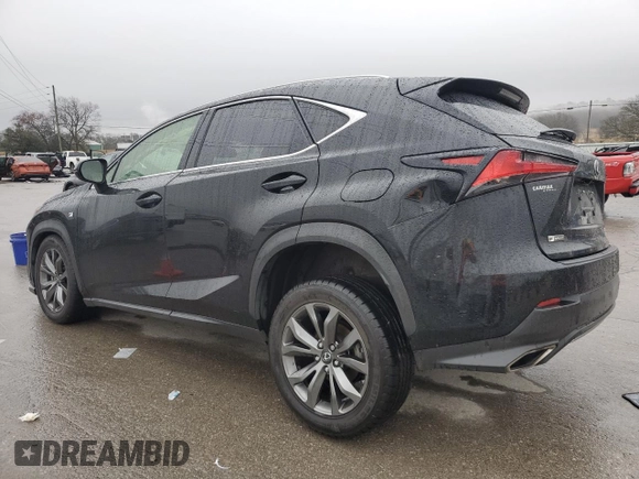 2021 Lexus NX 300 F Sport with VIN JTJSARBZXM2200591, listed as a Copart auction lot 45117425 with 65,373 mi miles and Salvage title. Bid and sale history available at DreamBid. Image 2.