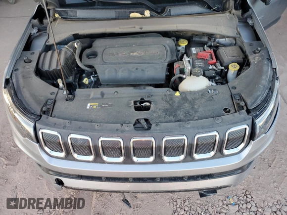 2022 Jeep Compass North with VIN 3C4NJDBB7NT209884, listed as a Copart auction lot 44819015 with 22,646 mi miles and Salvage Title. Bid and sale history available at DreamBid. Image 13.