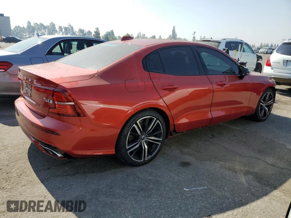 2019 Volvo S60 R-Design with VIN 7JRA22TM0KG001265, listed as a Copart auction lot 59937884 with 17,131 mi miles and Salvage Title. Bid and sale history available at carsss.com. Image 3.