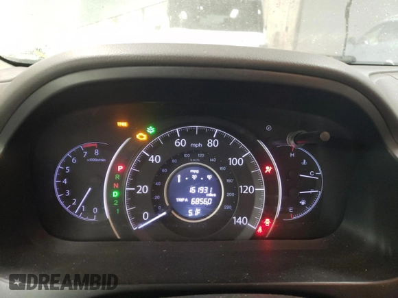 2012 Honda CR-V EX-L with VIN JHLRM4H74CC004210, listed as a Copart auction lot 48322215 with 161,931 mi miles and Salvage Title. Bid and sale history available at carsss.com. Image 9.