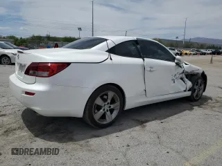 2010 Lexus IS 250 C with VIN JTHFF2C23A2508307, listed as a Copart auction lot 58031435 with 75,331 mi miles and Salvage title. Bid and sale history available at DreamBid. Image 3.