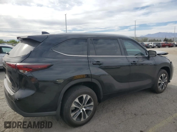 2024 Toyota Highlander LE with VIN 5TDKDRBH4RS542507, listed as a Copart auction lot 53318265 with 19,014 mi miles and Salvage title. Bid and sale history available at DreamBid. Image 3.