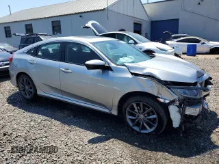 2020 Honda Civic Sedan EX-L with VIN 19XFC1F72LE214978, listed as a Copart auction lot 61613004 with 25,787 mi miles and Salvage Title. Bid and sale history available at carsss.com. Image 4.