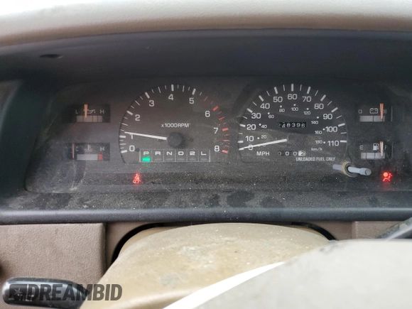 1996 Toyota T100 DX z VIN JT4TN12D9T0019400, wystawiony jako Copart lot #61257125 z przebiegiem 248 396 mil mil oraz Czysty tytuł • Clean title. Historia ofert i sprzedaży dostępna na DreamBid. Obrazek 9.