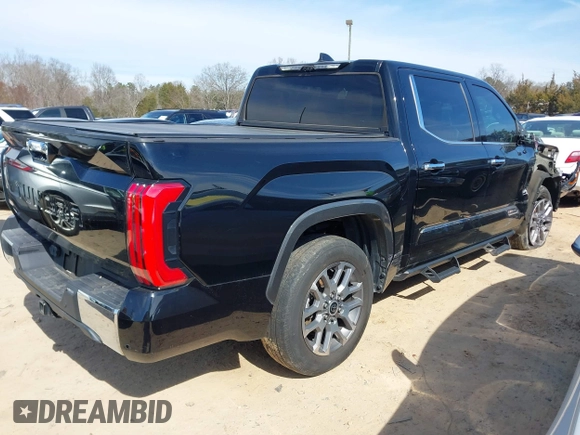 2022 Toyota Tundra 2WD 1794 Edition with VIN 5TFMA5AB0NX012756, listed as a IAAI auction lot 41595360 with 81,206 mi miles. Bid and sale history available at carsss.com. Image 4.