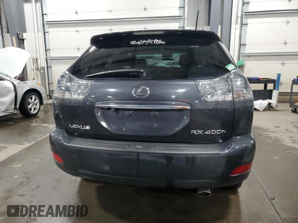 2006 Lexus RX 400h with VIN JTJHW31U160023748, listed as a Copart auction lot 85692744 with Not Provided miles and Salvage Title. Bid and sale history available at DreamBid. Image 6.