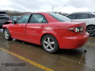 2008 Mazda 6 i Sport VE with VIN 1YVHP80C785M45688, listed as a Copart auction lot 47187665 with 137,205 mi miles and Salvage Title. Bid and sale history available at carsss.com. Image 2.
