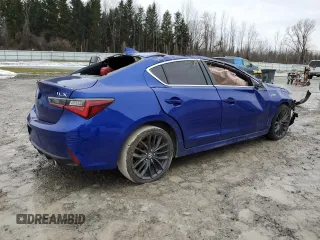 2019 Acura ILX w/Premium/A-Spec Pkg with VIN 19UDE2F81KA002043, listed as a Copart auction lot 72591162 with 83,842 mi miles. Bid and sale history available at carsss.com. Image 3.