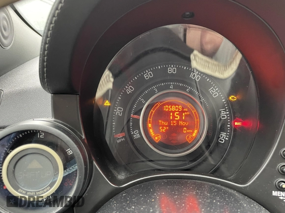 2014 FIAT 500 Abarth with VIN 3C3CFFJH8ET190132, listed as a IAAI auction lot 41574469 with 105,809 mi miles. Bid and sale history available at carsss.com. Image 7.