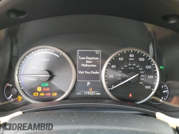 2018 Lexus NX 300h with VIN JTJBJRBZ0J2089531, listed as a Copart auction lot 61930585 with 119,321 mi miles and Salvage title. Bid and sale history available at DreamBid. Image 9.