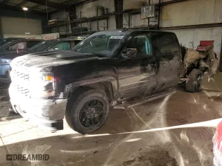 2018 Chevrolet Silverado 1500 LT with VIN 3GCUKREC7JG366537, listed as a Copart auction lot 46278245 with 0 mi miles and Salvage Title. Bid and sale history available at carsss.com. Image 1.