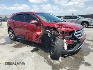 2015 Ford Edge Titanium z VIN 2FMTK3K87FBB30209, wystawiony jako Copart lot #57725425 z przebiegiem 85 562 mil mil oraz Szkoda całkowita • Salvage title. Historia ofert i sprzedaży dostępna na DreamBid. Obrazek 4.