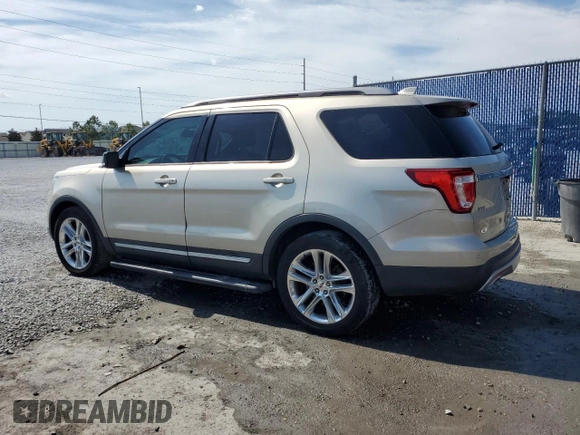 2017 Ford Explorer XLT with VIN 1FM5K7D89HGD36253, listed as a Copart auction lot 58910615 with 88,840 mi miles and Salvage title. Bid and sale history available at DreamBid. Image 2.