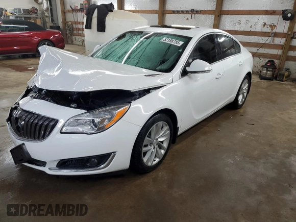 2015 Buick Regal Premium I with VIN 2G4GN5EXXF9159606, listed as a Copart auction lot 52158785 with 86,427 mi miles and Salvage Title. Bid and sale history available at carsss.com. Image 1.