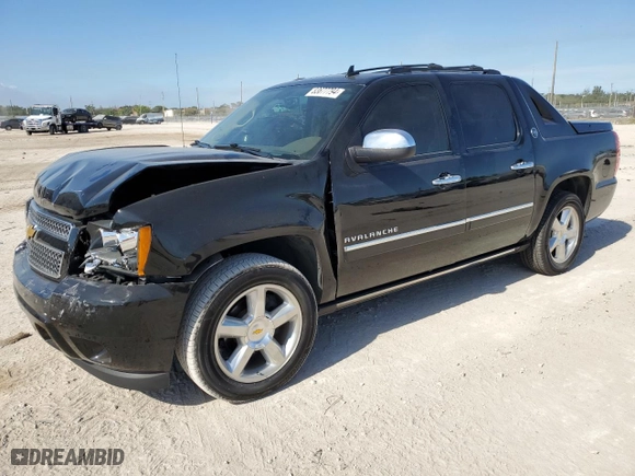 2013 Chevrolet Avalanche LTZ with VIN 3GNMCGE09DG378661, listed as a Copart auction lot 83677794 with 127,319 mi miles and Salvage Title. Bid and sale history available at carsss.com. Image 1.