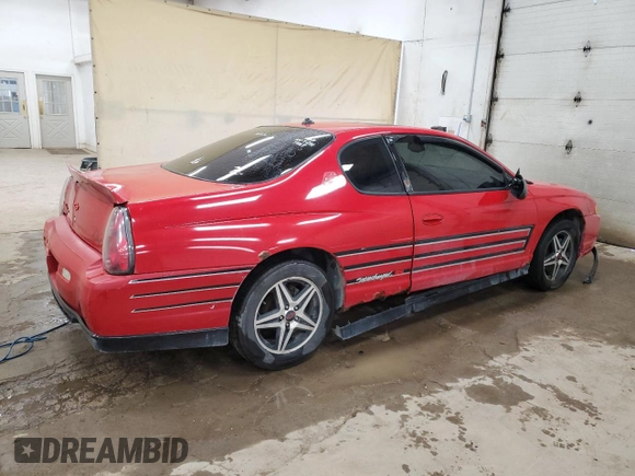 2004 Chevrolet Monte Carlo SS Supercharged with VIN 2G1WZ121149350351, listed as a Copart auction lot 52206955 with 198,245 mi miles and Clean Title. Bid and sale history available at carsss.com. Image 3.