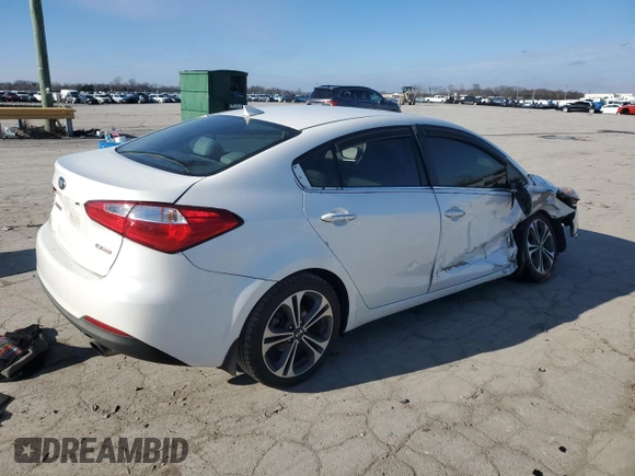 2015 Kia Forte EX with VIN KNAFZ4A80F5309049, listed as a Copart auction lot 87038044 with 34,067 mi miles and Salvage Title. Bid and sale history available at carsss.com. Image 3.