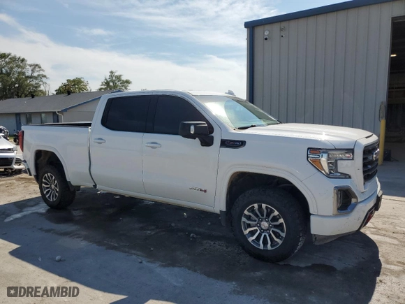 2020 GMC Sierra 1500 AT4 with VIN 3GTP9EEL6LG215869, listed as a Copart auction lot 58858723 with 39,864 mi miles and Salvage Title. Bid and sale history available at carsss.com. Image 4.