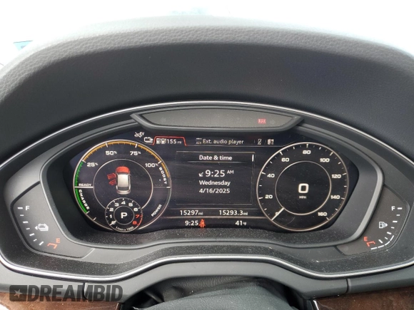 2020 Audi Q5 Premium Plus with VIN WA1E2AFY5L2046865, listed as a Copart auction lot 53377435 with 15,297 mi miles and Salvage title. Bid and sale history available at DreamBid. Image 9.