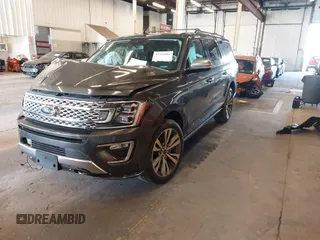 2020 Ford Expedition Max Platinum with VIN 1FMJK1MT1LEA64253, listed as a IAAI auction lot 42204905 with 66,750 mi miles and . Bid and sale history available at DreamBid. Image 2.