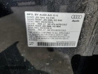 2010 Audi Q7 Premium Plus z VIN WA1LMAFE2AD006364, wystawiony jako Copart lot #73230164 z przebiegiem Nie podano mil oraz Szkoda całkowita • Salvage title. Historia ofert i sprzedaży dostępna na DreamBid. Obrazek 13.