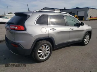 2017 Jeep Cherokee Limited with VIN 1C4PJMDB8HW512340, listed as a Copart auction lot 49823865 with 130,386 mi miles and Salvage Title. Bid and sale history available at carsss.com. Image 3.