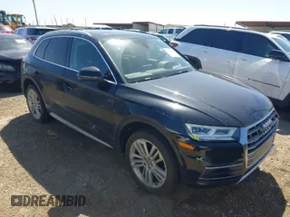 2018 Audi Q5 Premium Plus with VIN WA1BNAFY2J2080270, listed as a IAAI auction lot 41718523 with 115,643 mi miles. Bid and sale history available at carsss.com. Image 1.
