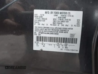2020 Ford Edge SEL with VIN 2FMPK4J98LBB33942, listed as a IAAI auction lot 41706392 with 74,273 mi miles. Bid and sale history available at carsss.com. Image 9.