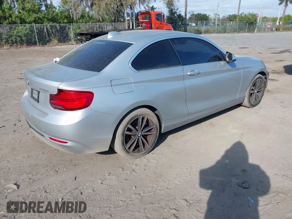 2018 BMW 2 Series 230i with VIN WBA2J1C50JVD09863, listed as a IAAI auction lot 41640142 with 110,432 mi miles. Bid and sale history available at carsss.com. Image 4.