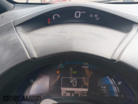 2013 Nissan LEAF SL with VIN 1N4AZ0CP5DC423346, listed as a IAAI auction lot 42002019 with 82,921 mi miles and . Bid and sale history available at DreamBid. Image 7.