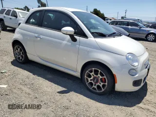 2012 FIAT 500 Sport z VIN 3C3CFFBR9CT340608, wystawiony jako Copart lot #60351725 z przebiegiem 43 462 mil mil oraz Czysty tytuł • Clean title. Historia ofert i sprzedaży dostępna na DreamBid. Obrazek 4.